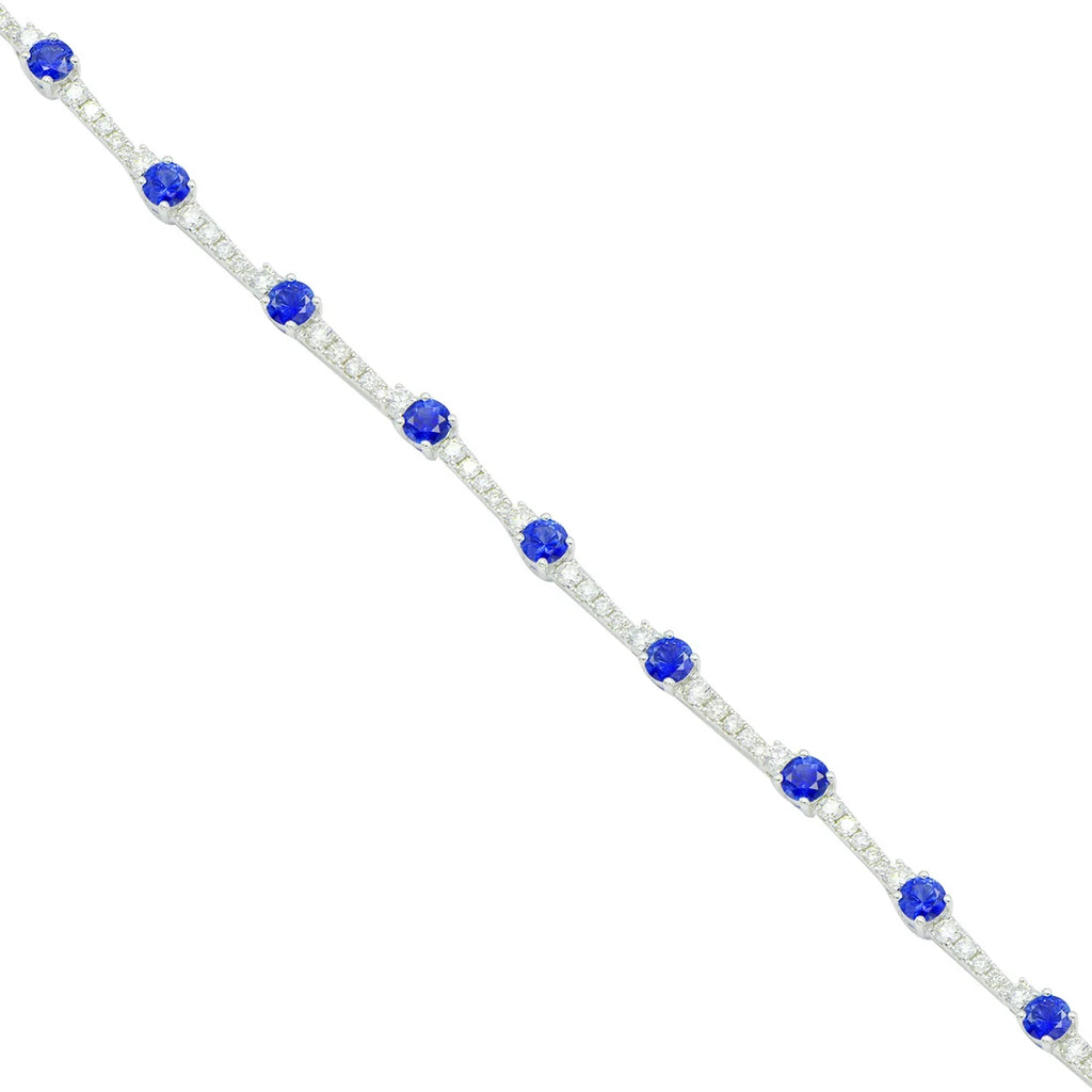 Sapphire & Diamond Link Bracelet
