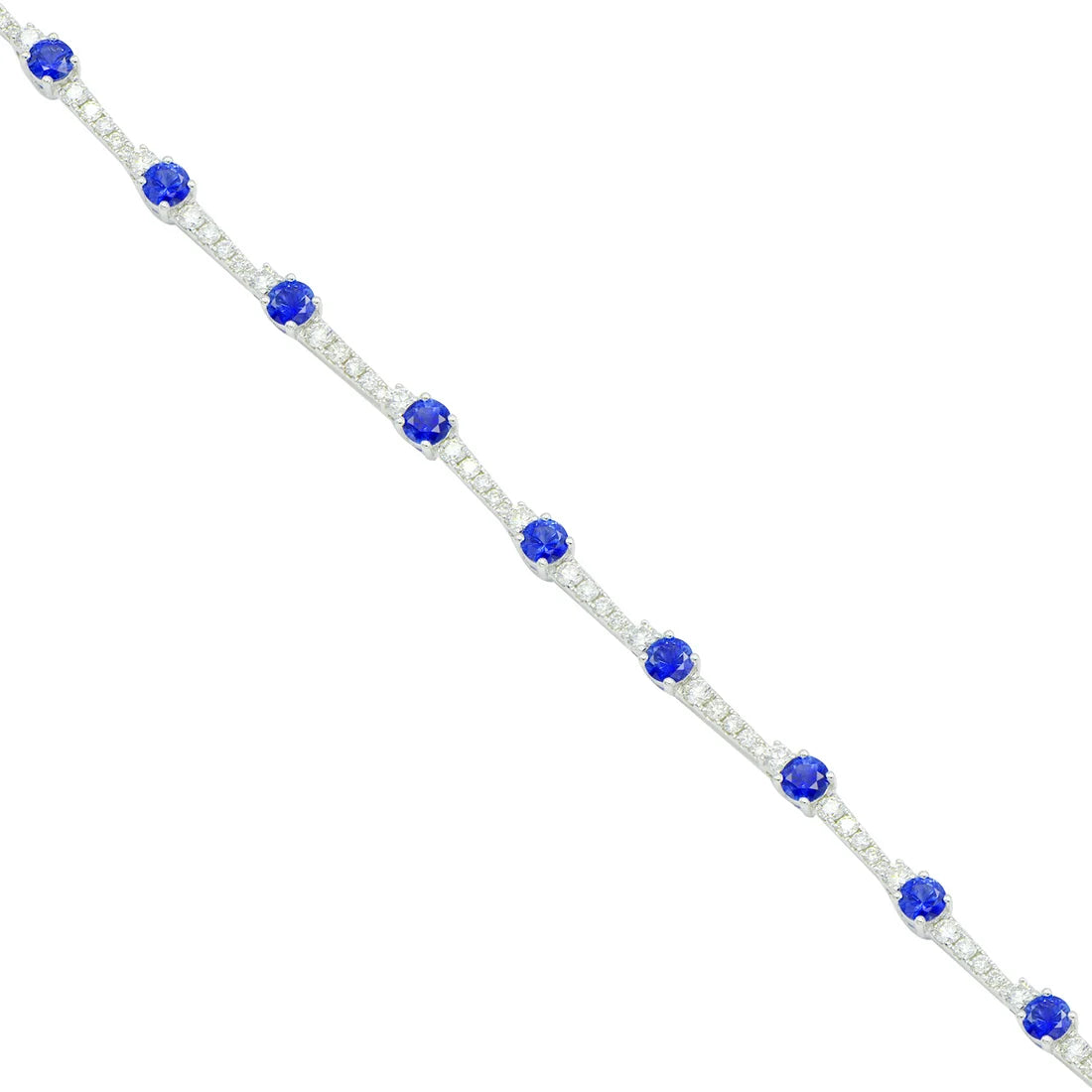 Sapphire & Diamond Link Bracelet